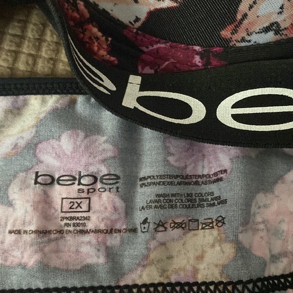 Bebe Floral Black Bra - Picture 3 of 3